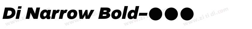 Di Narrow Bold字体转换 Di Narrow Bold字体转换